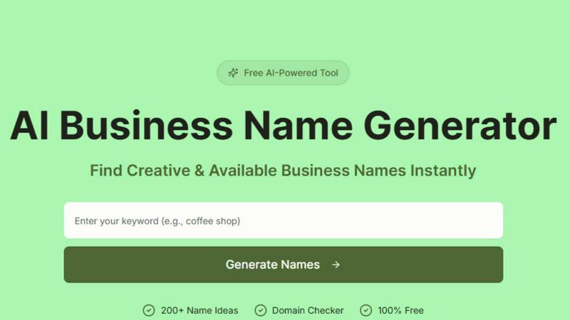 AI Business Name Generator screenshot
