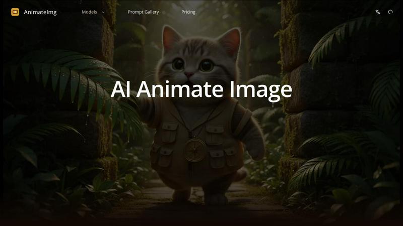 AI Animate Image application interface and features