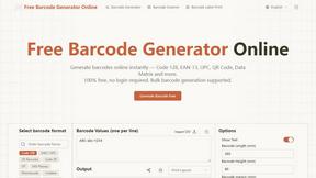 Free Barcode Generator Online — Code 128, EAN-13, QR Code & More