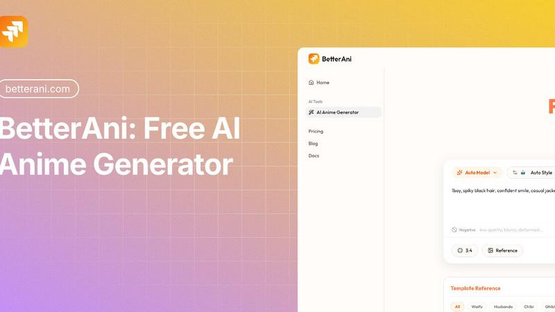 BetterAni application interface and features