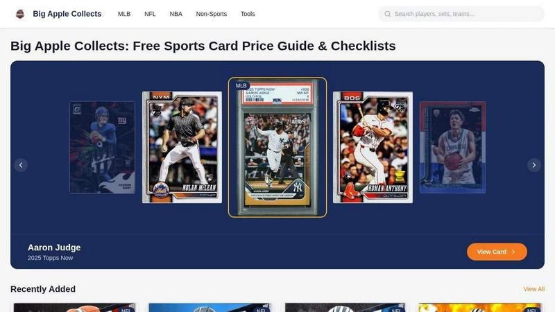 Big Apple Collects application interface and features