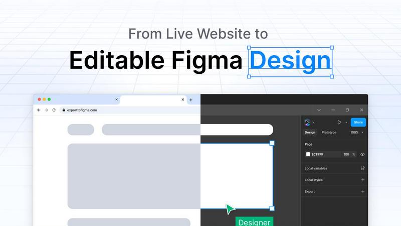 Export to Figma application interface and features