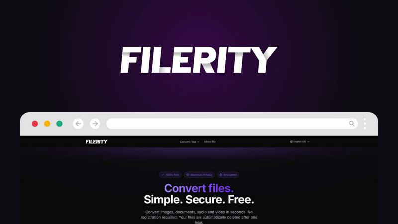 Filerity application interface and features