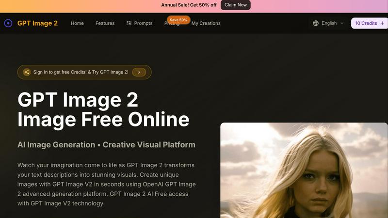 GPT Image 2 application interface and features