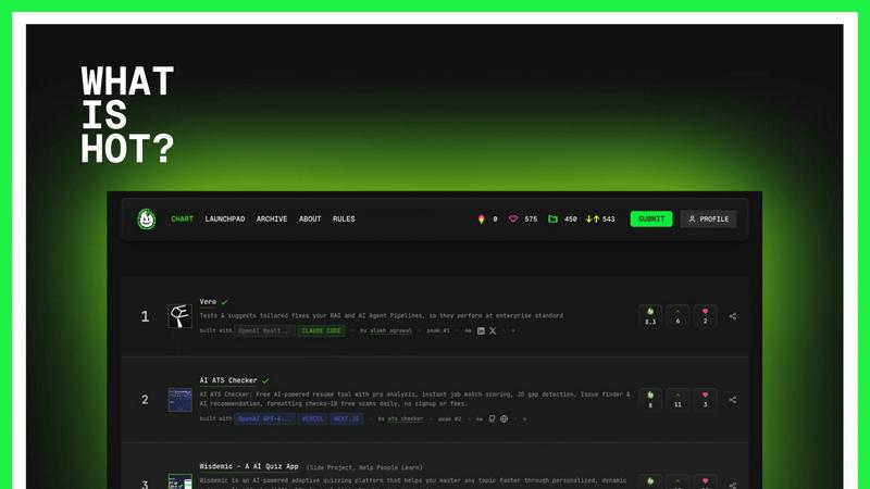 Hot100.ai application interface and features