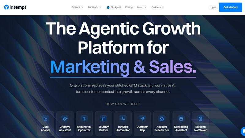 Intempt application interface and features
