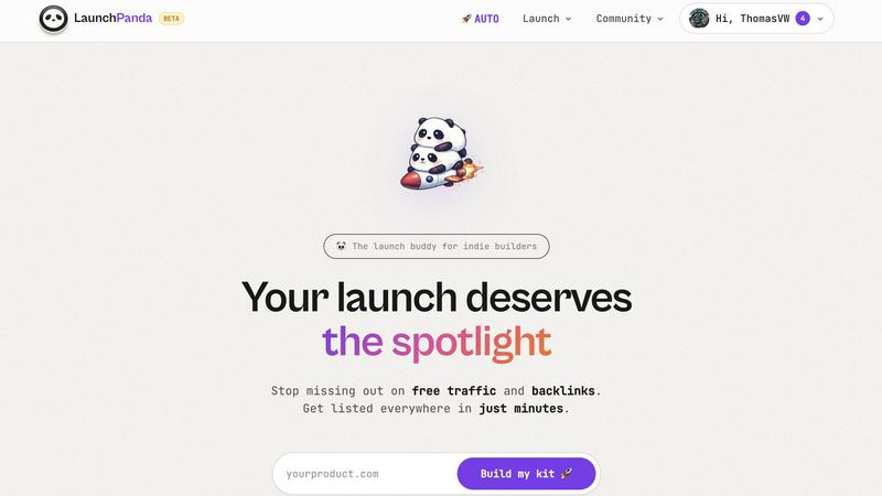 Launch Panda application interface and features