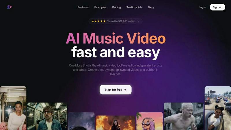 One More Shot AI application interface and features