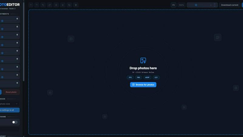 Bulk Photo Editor screenshot