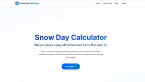Snow day calculator - AI tool for productivity