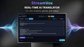 StreamVox - AI Live Translator - product for Software