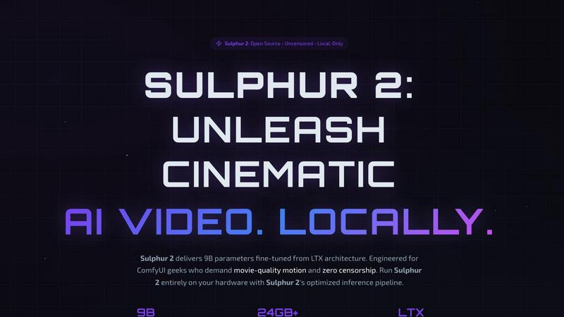 Sulphur 2 application interface and features