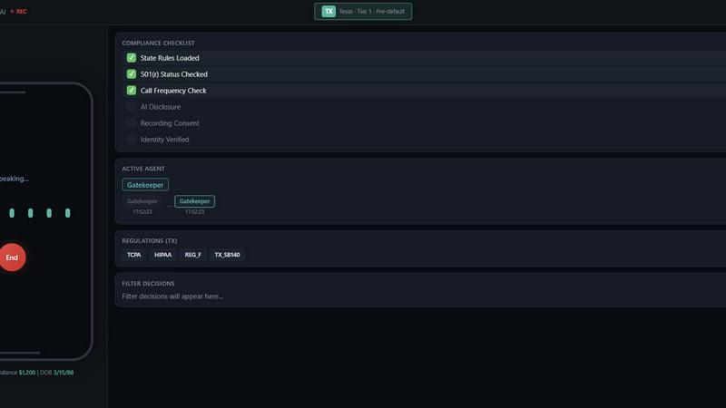 Xeritus application interface and features