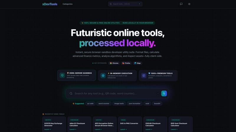 xDevTools screenshot
