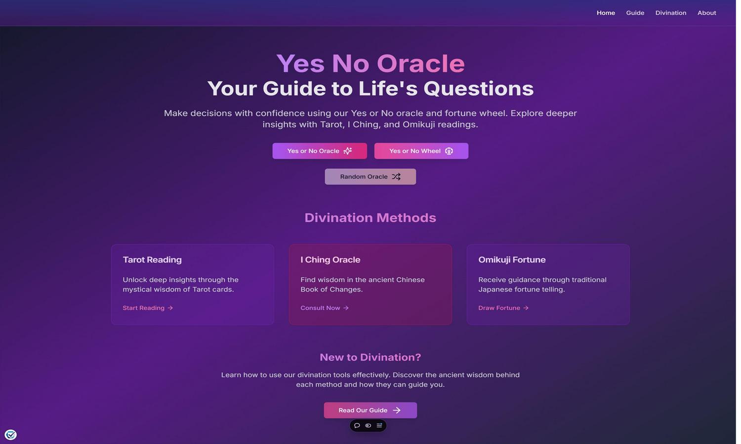 Yes No Oracle Website