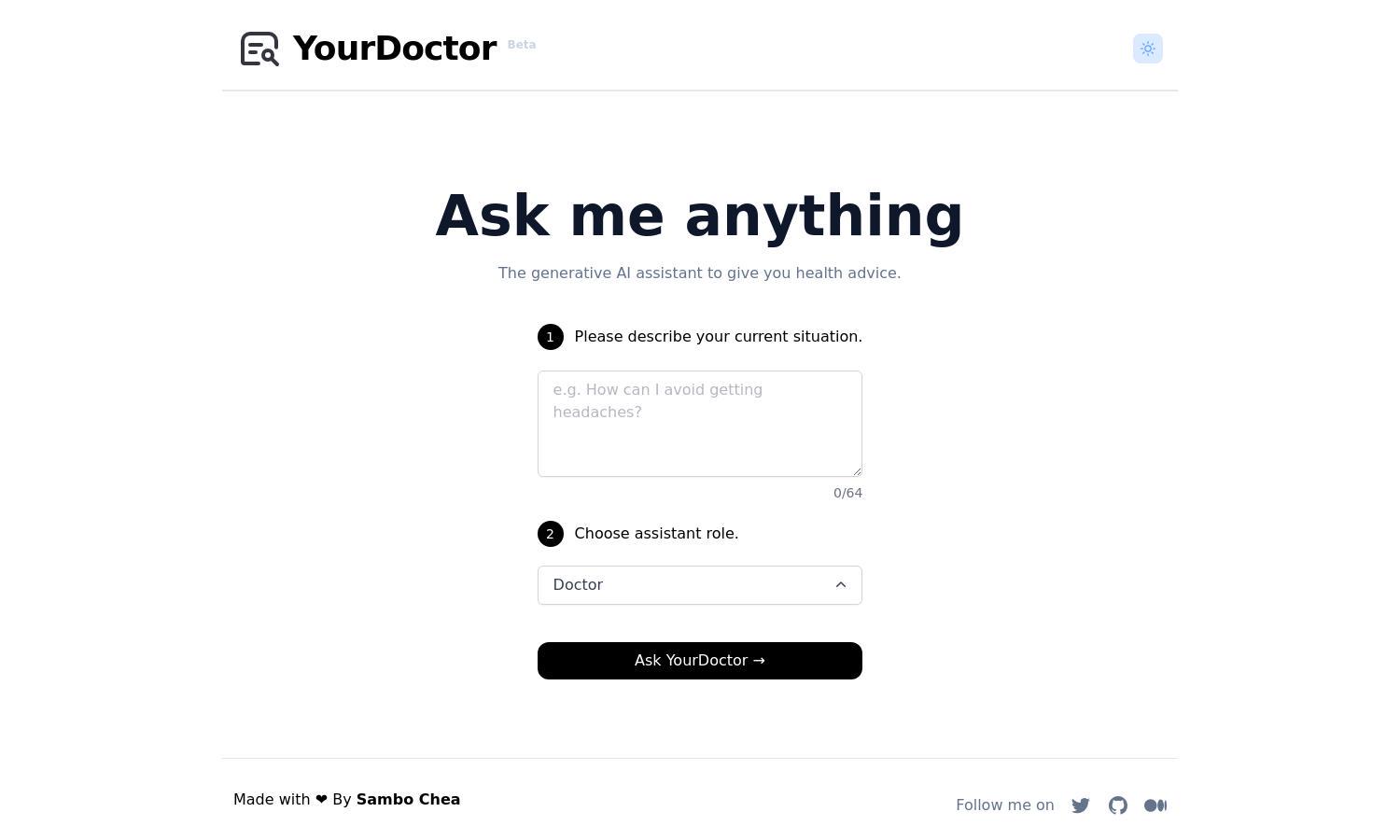 YourDoctor AI Website