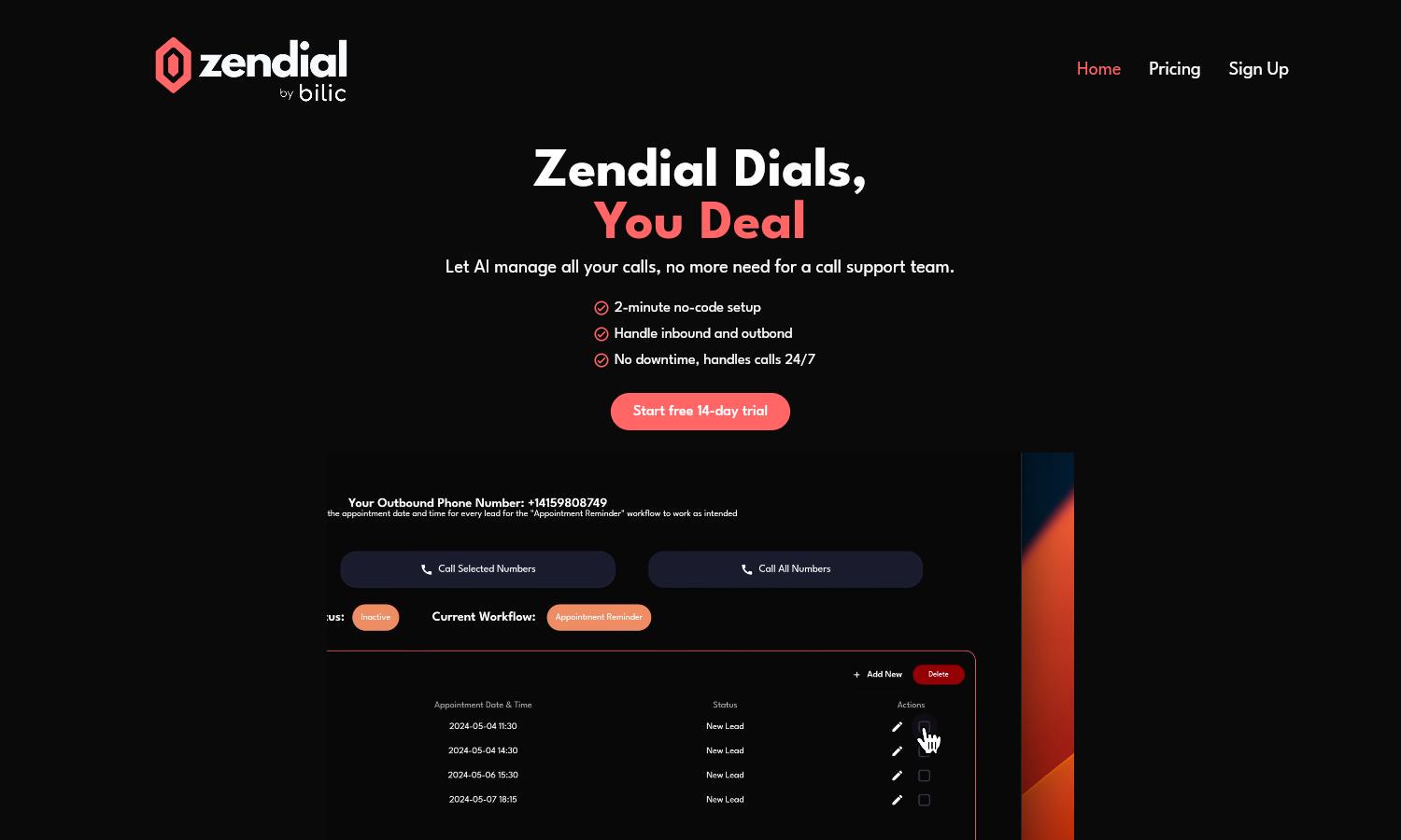 Zendial Website