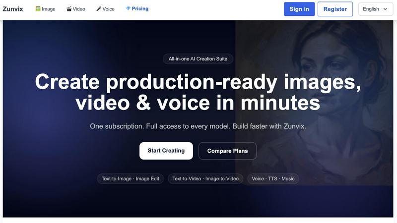 Zunvix application interface and features