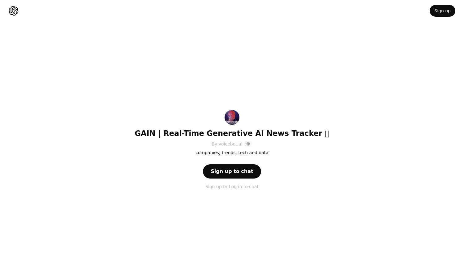 ChatGPT - GAIN | Real-Time Generative AI News Tracker 🤖 Website