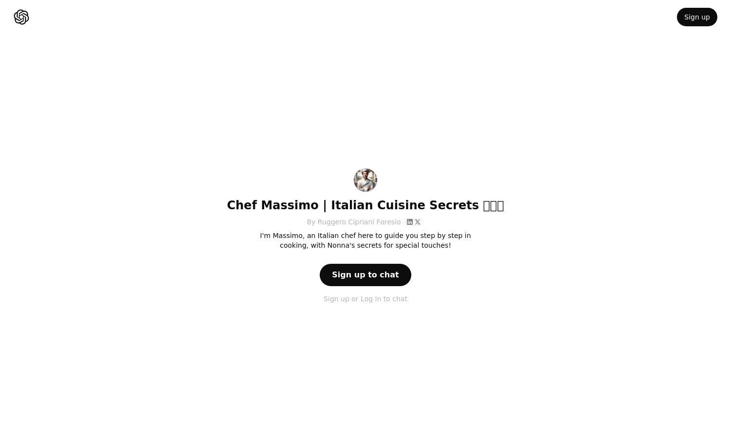 ChatGPT - Chef Massimo | Italian Cuisine Secrets  🇮🇹🍝 Website