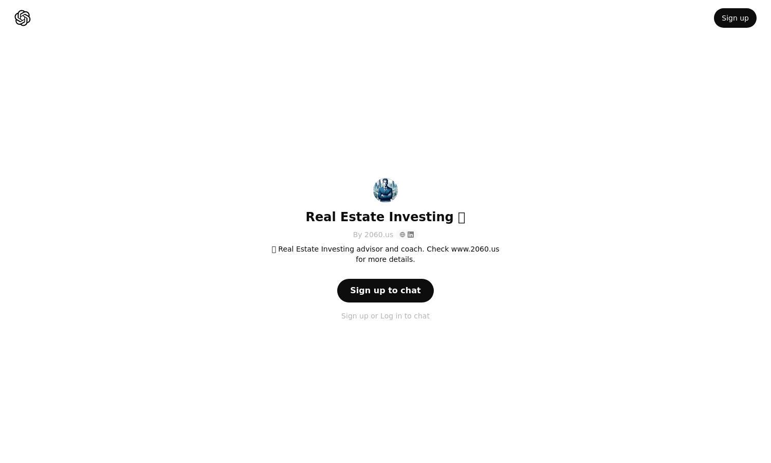 ChatGPT - Real Estate Investing 🏦 Website