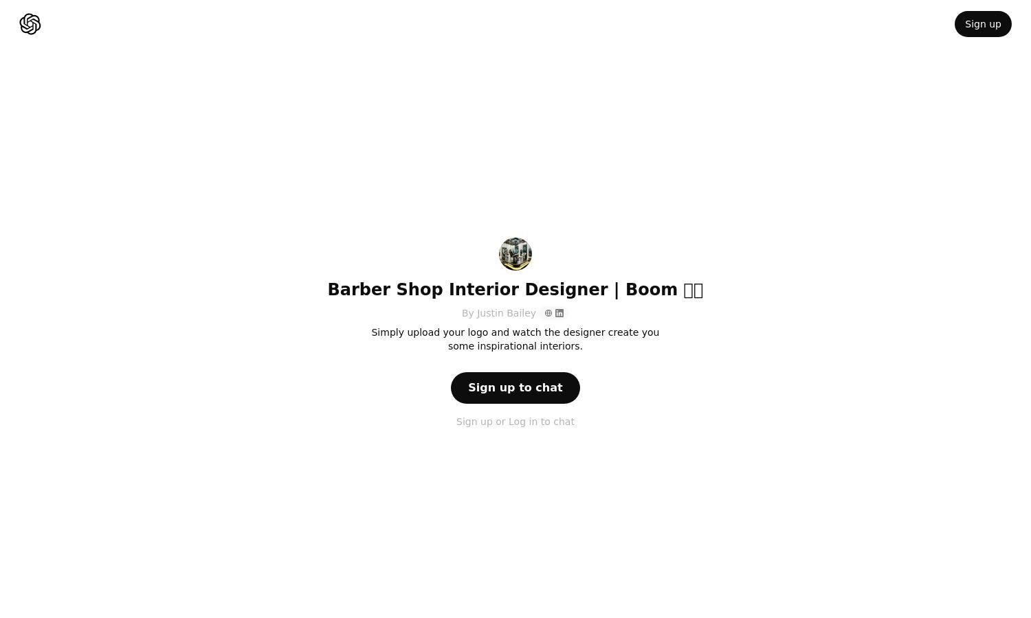 ChatGPT - Barber Shop Interior Designer | Boom 💈🖌️ Website