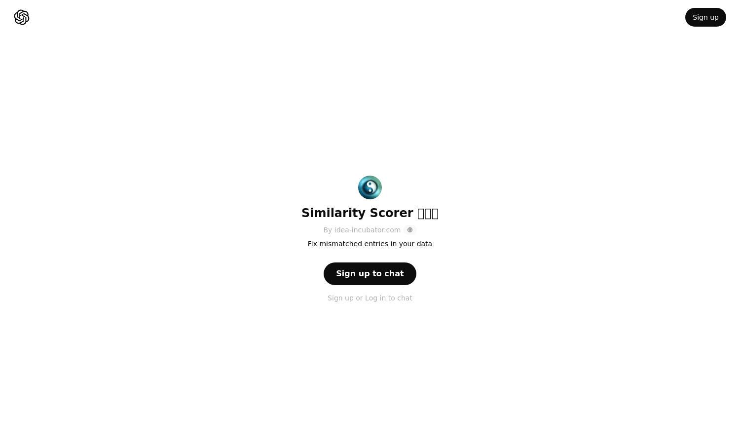 ChatGPT - Similarity Scorer 🔍📊🧾 Website