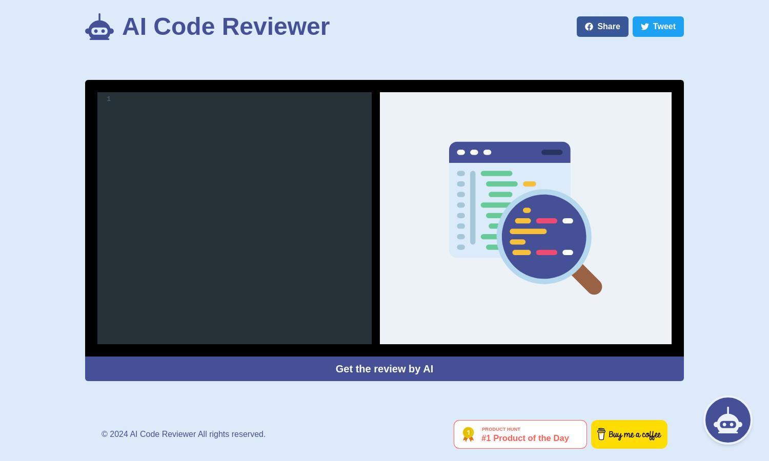 AI Code Reviewer Website