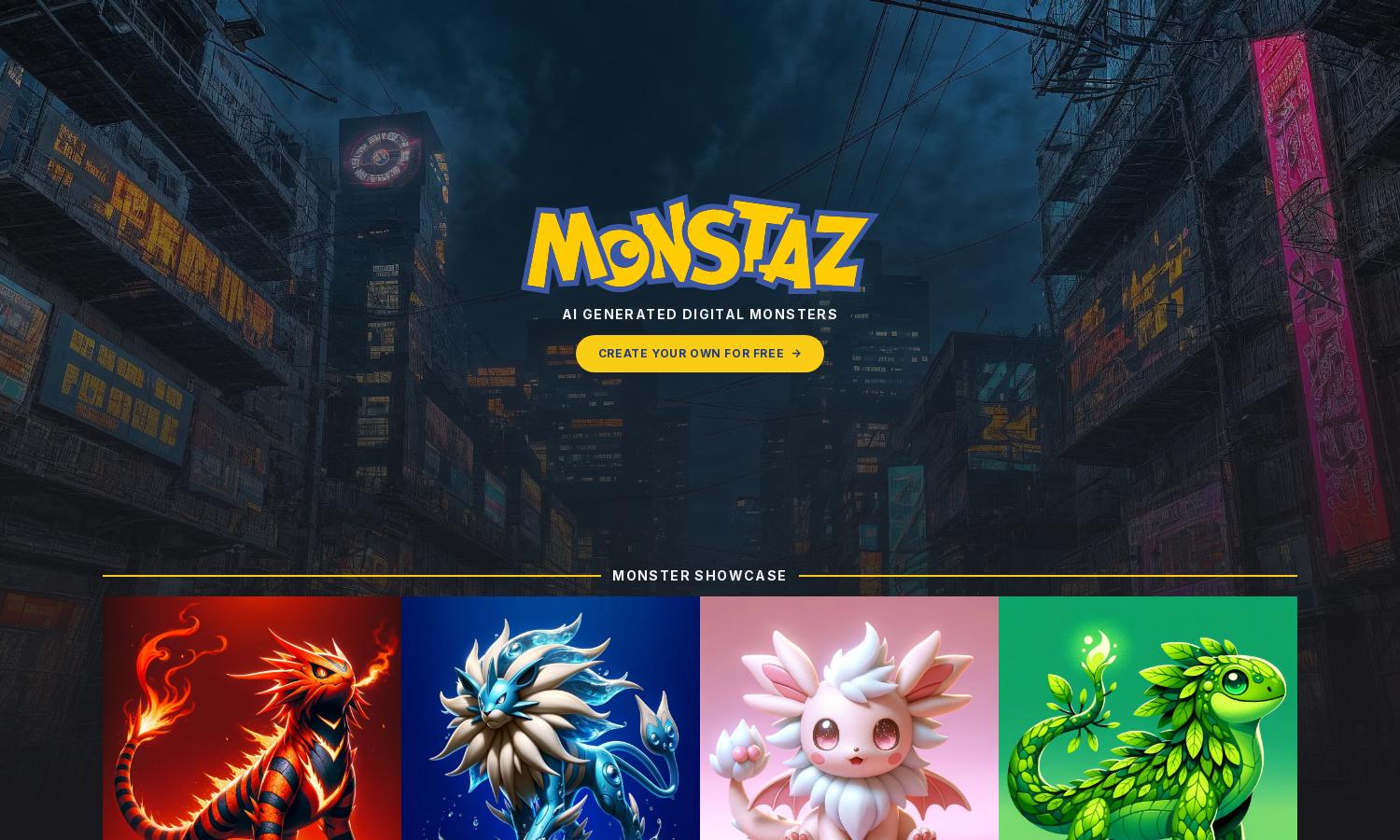 AI Monstaz Website