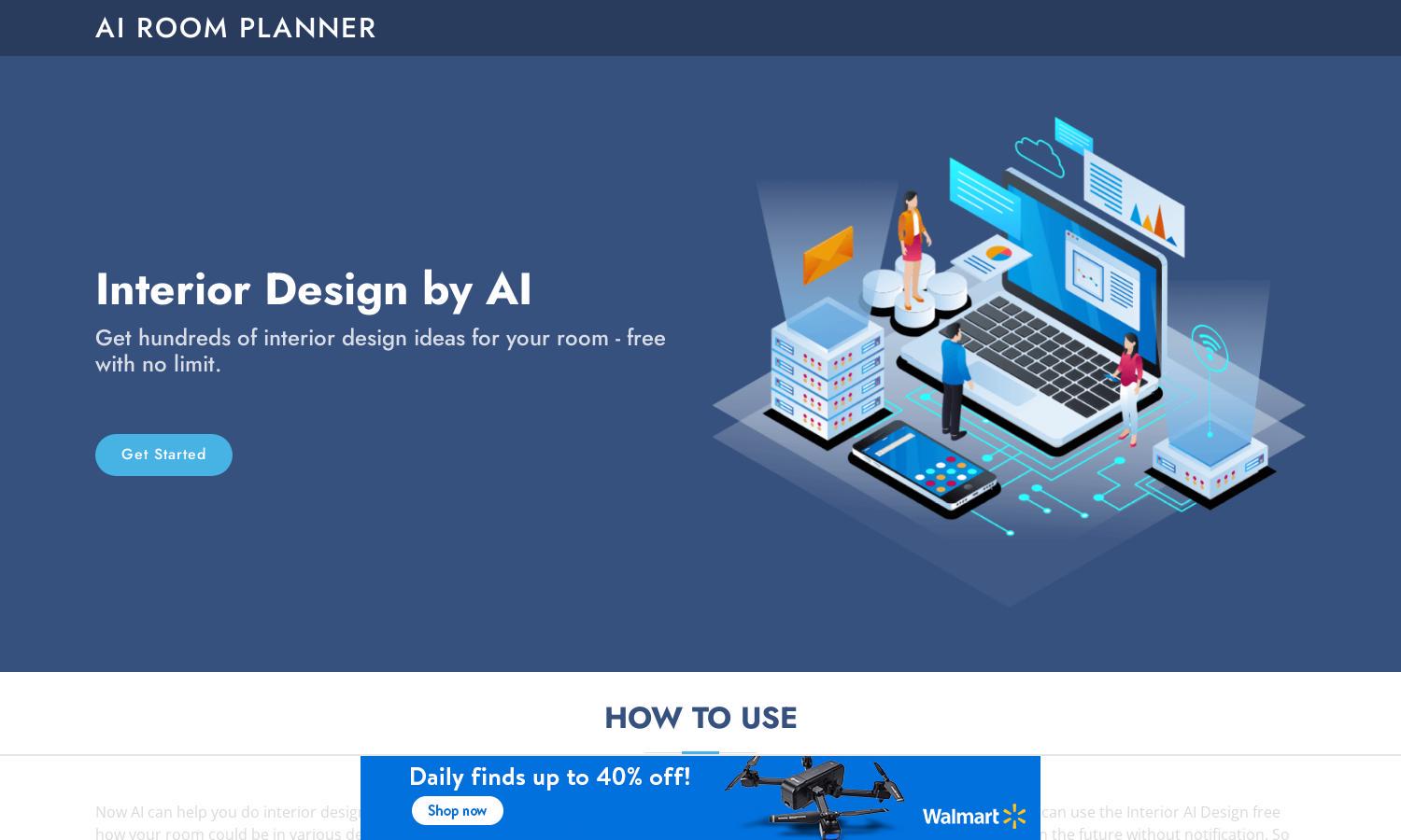 AI Room Planner Website