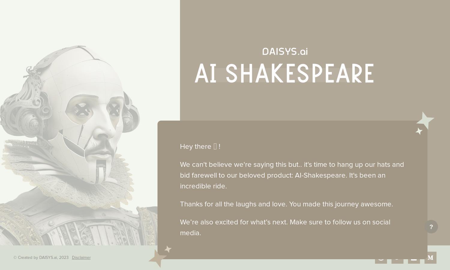 AI-Shakespeare.ai Website