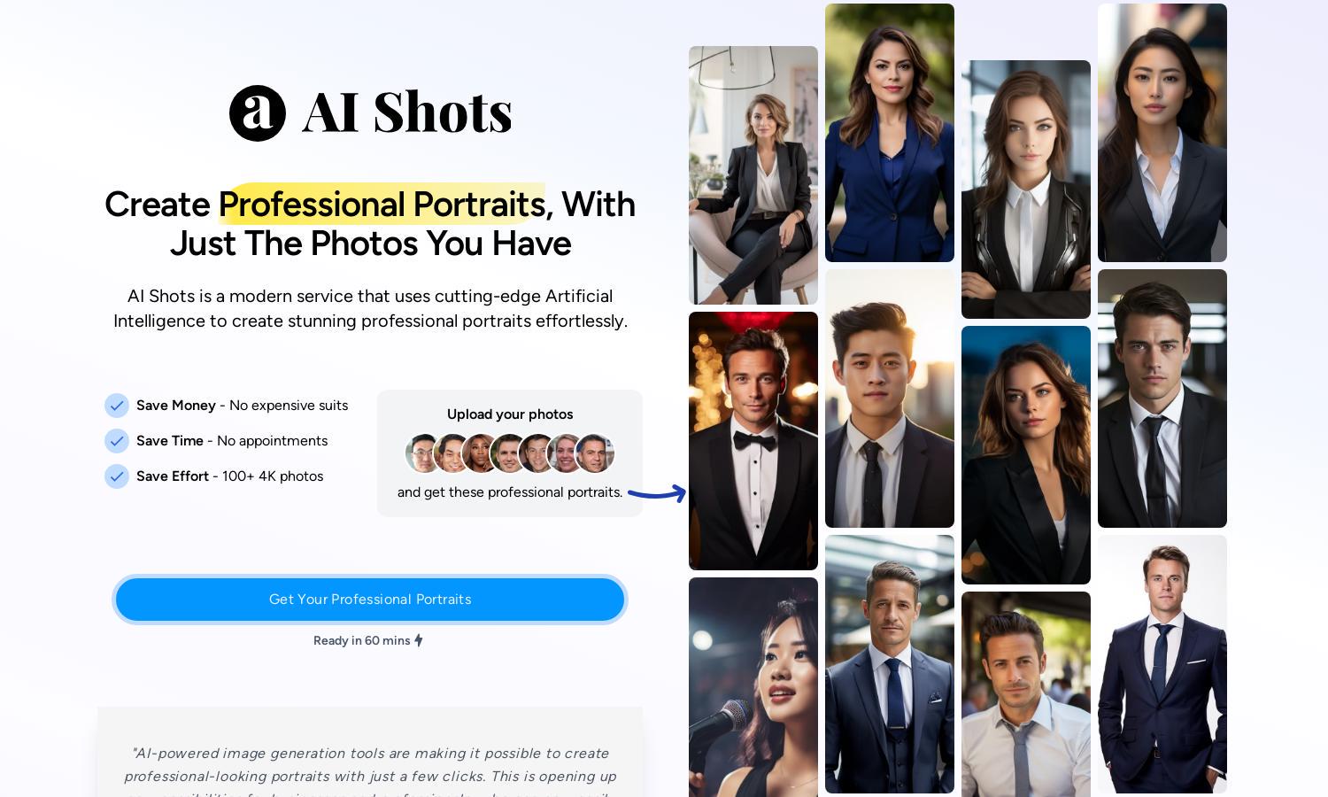 AI Shots Website