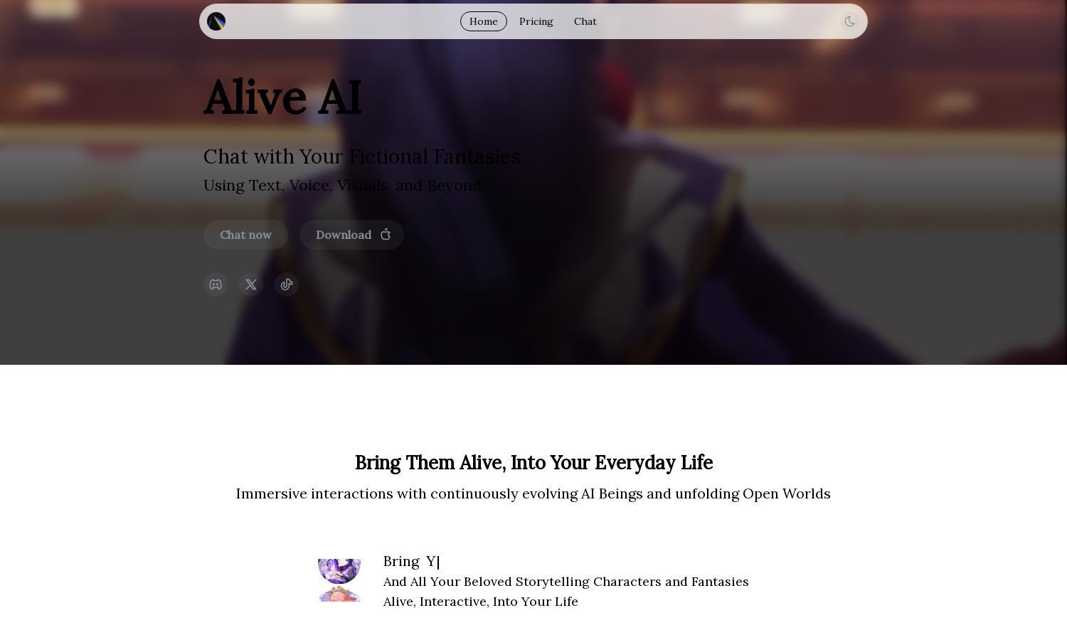 Alive AI Website