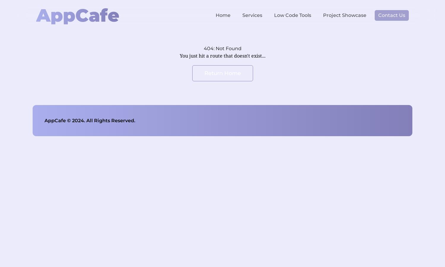 AppCafe Website