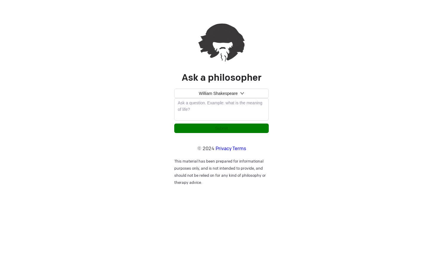 Ask a Philosopher Website