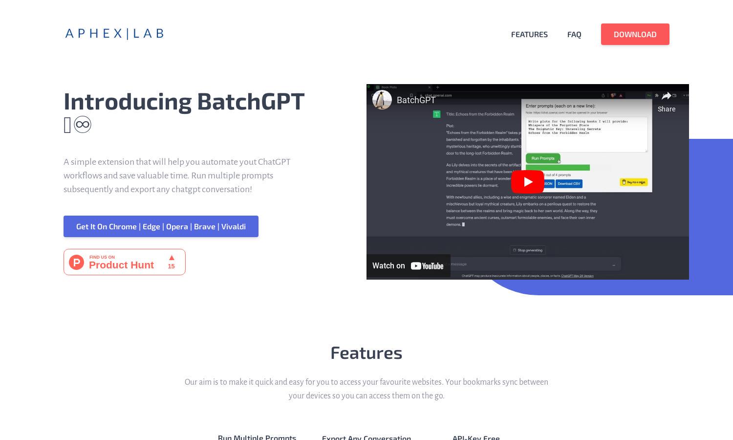 BatchGPT Website