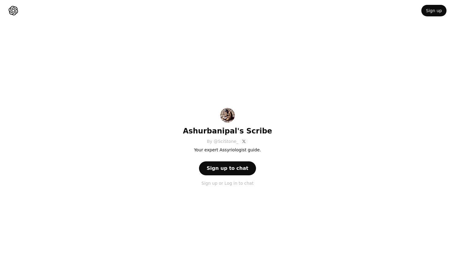 ChatGPT - Ashurbanipal's Scribe Website