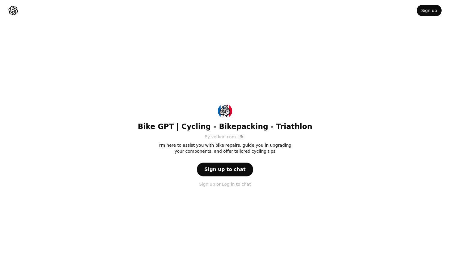 ChatGPT - Bike GPT | Cycling - Bikepacking - Triathlon Website