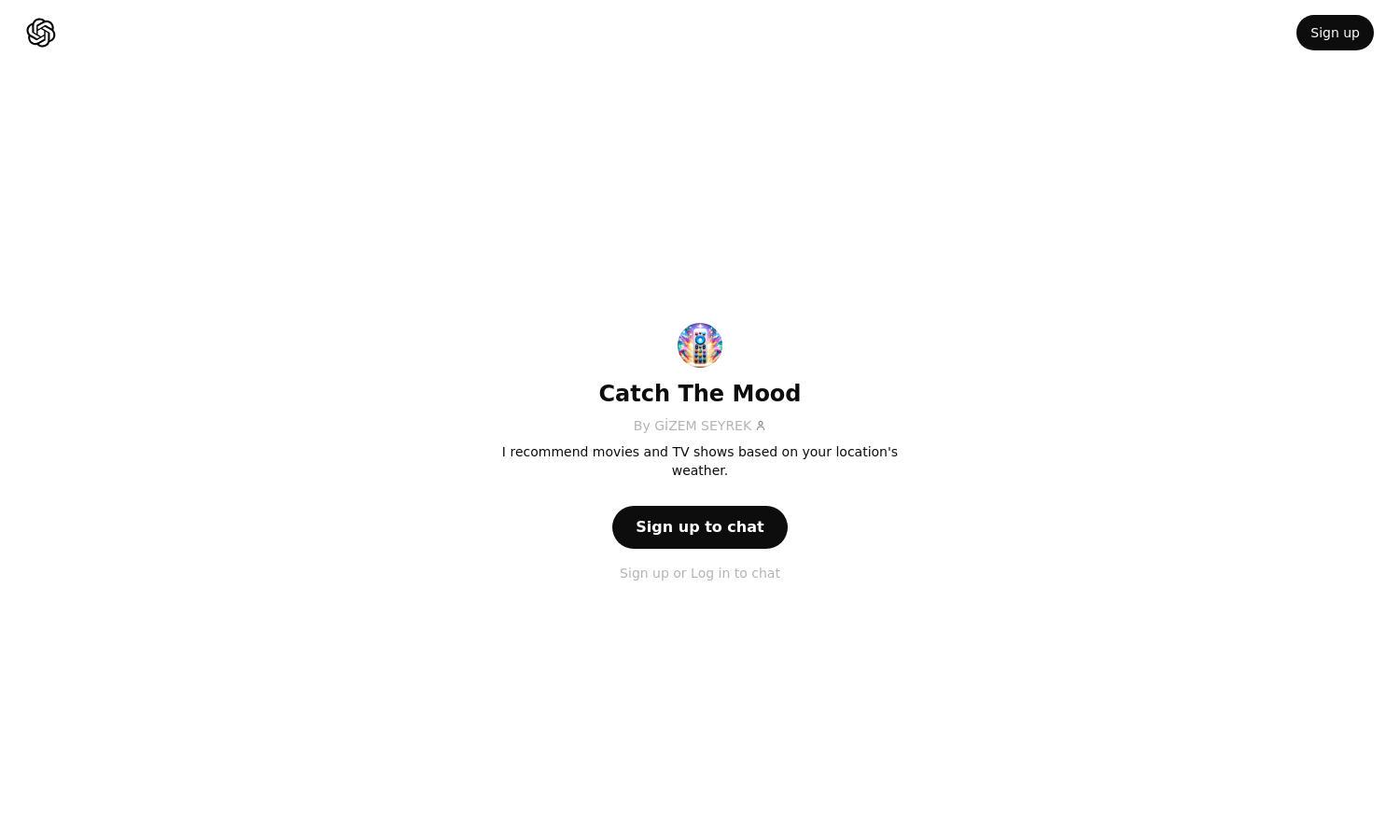 ChatGPT - Catch The Mood Website