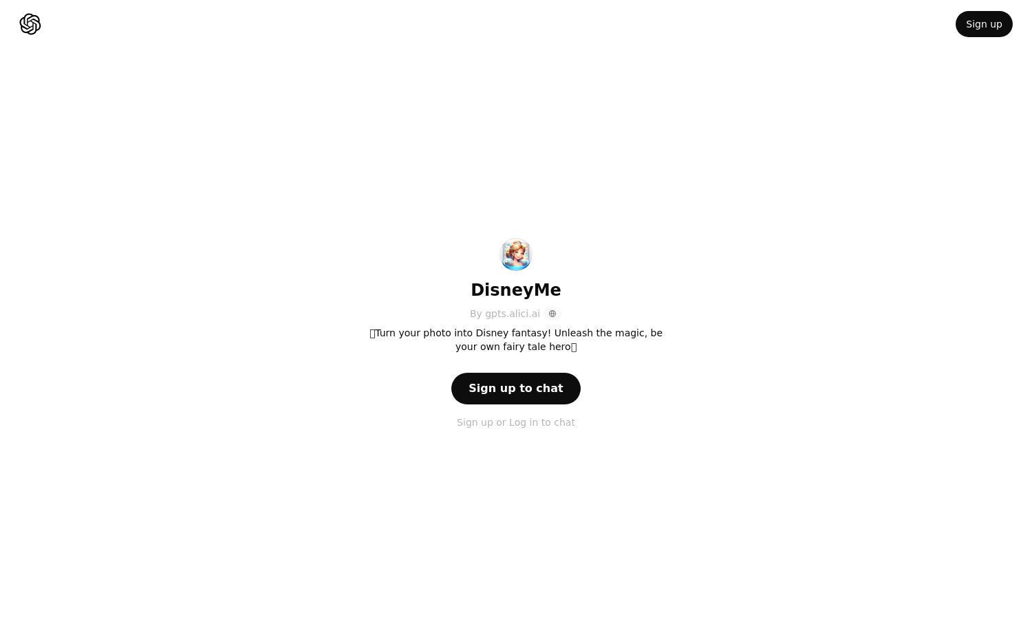 ChatGPT - DisneyMe Website