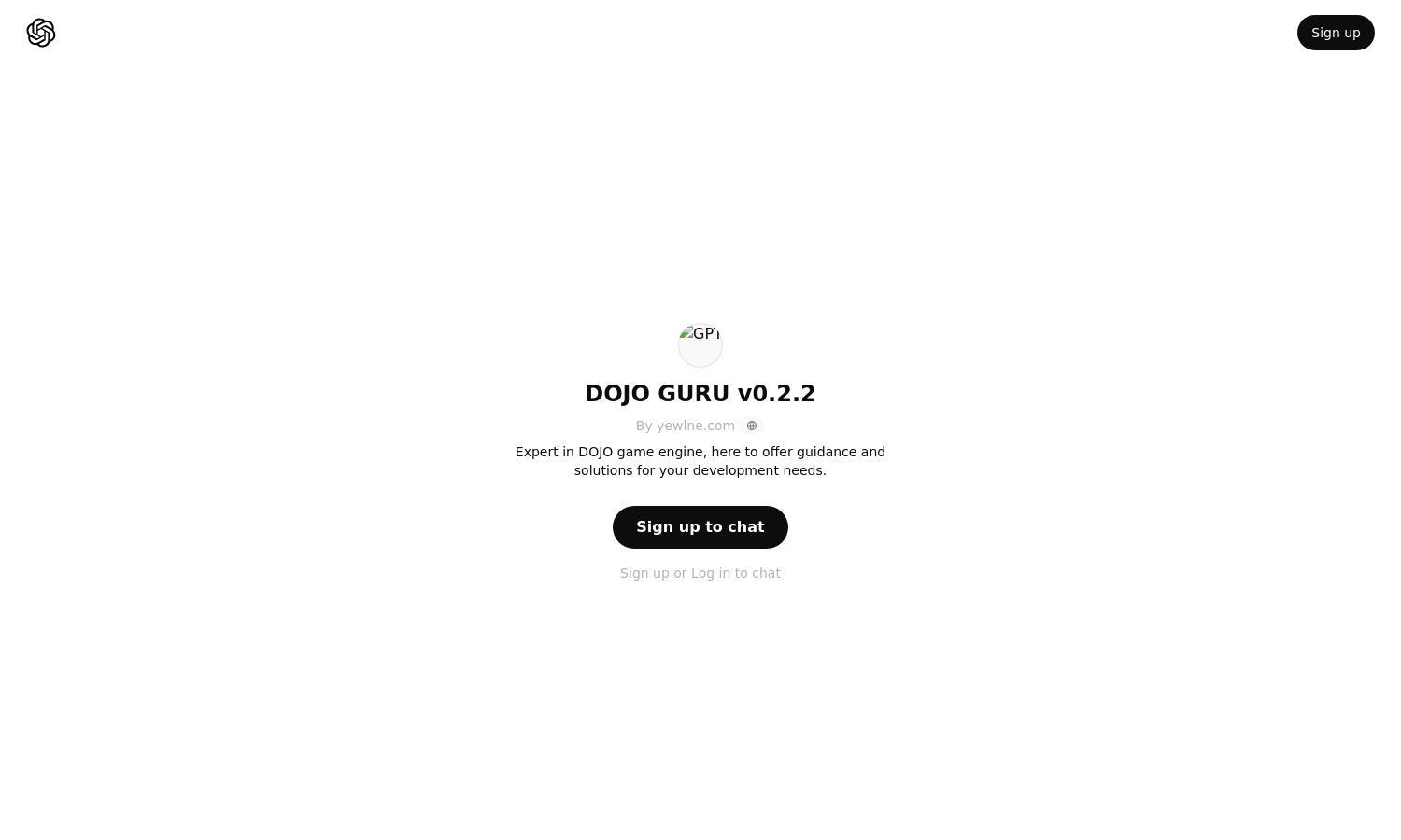 ChatGPT - DOJO GURU v0.2.2 Website