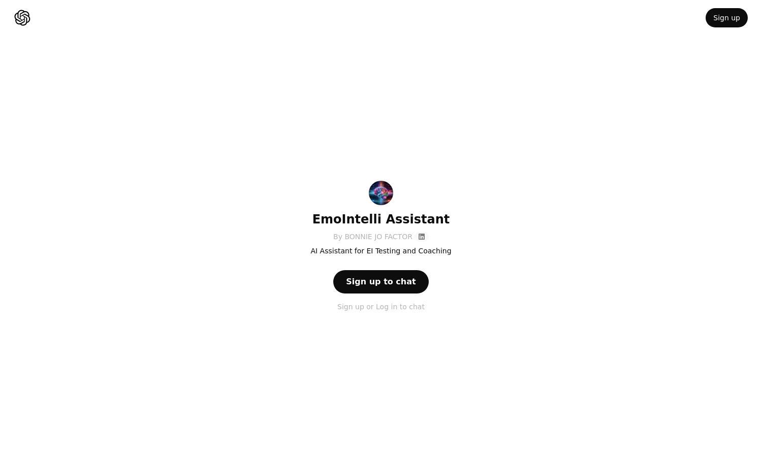 ChatGPT - EmoIntelli Assistant Website