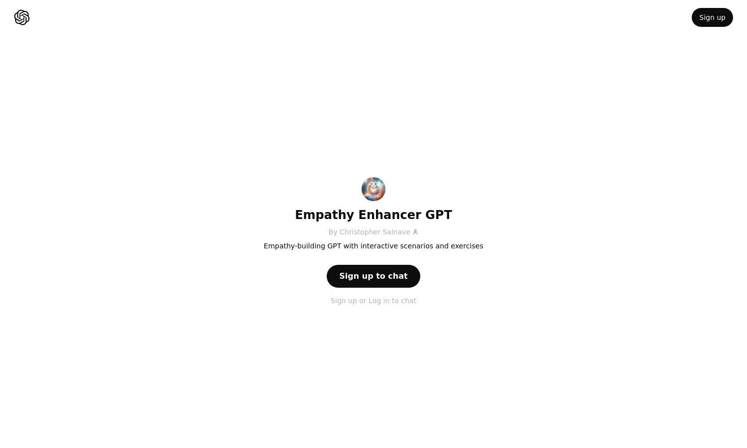 ChatGPT - Empathy Enhancer GPT Website