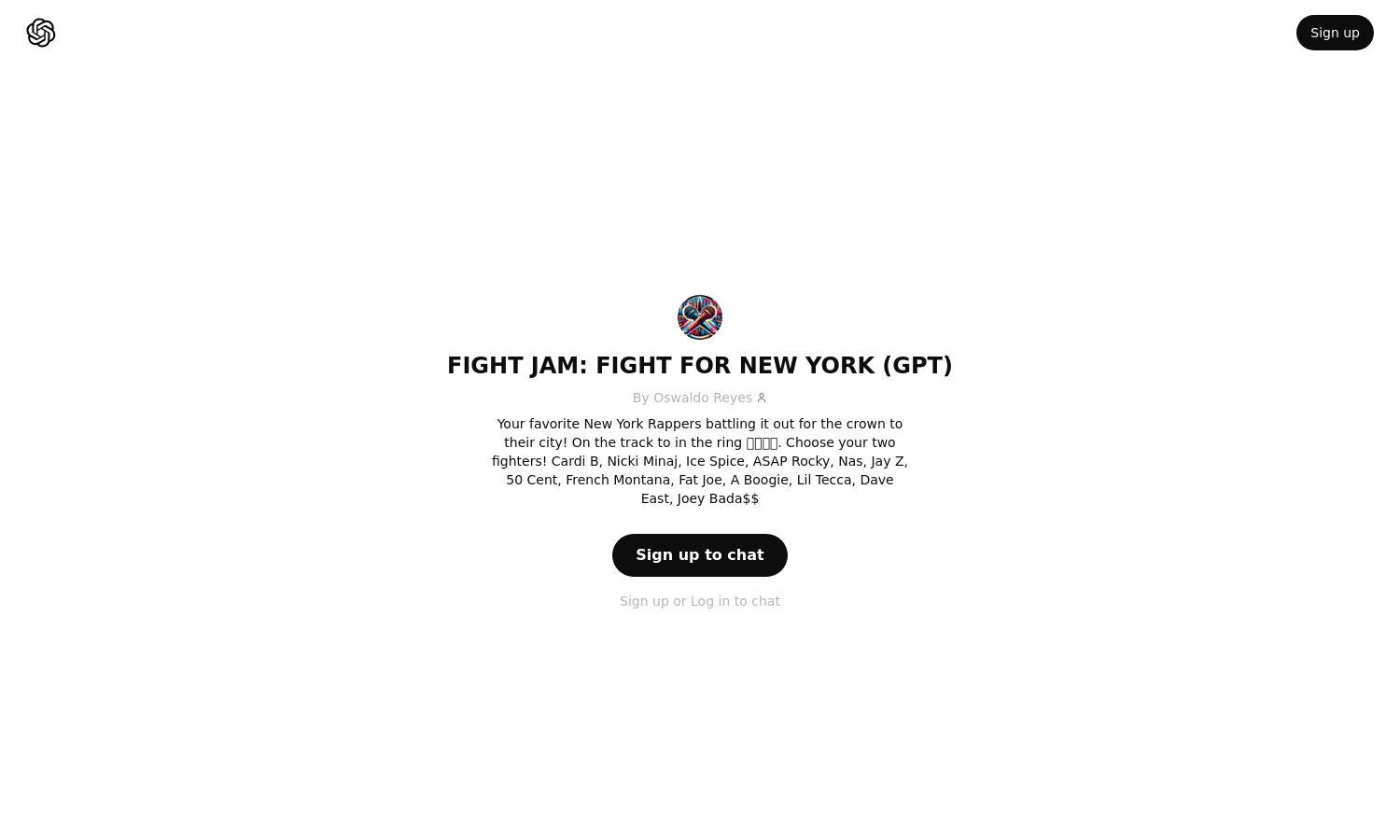 ChatGPT - FIGHT JAM: FIGHT FOR NEW YORK (GPT) Website