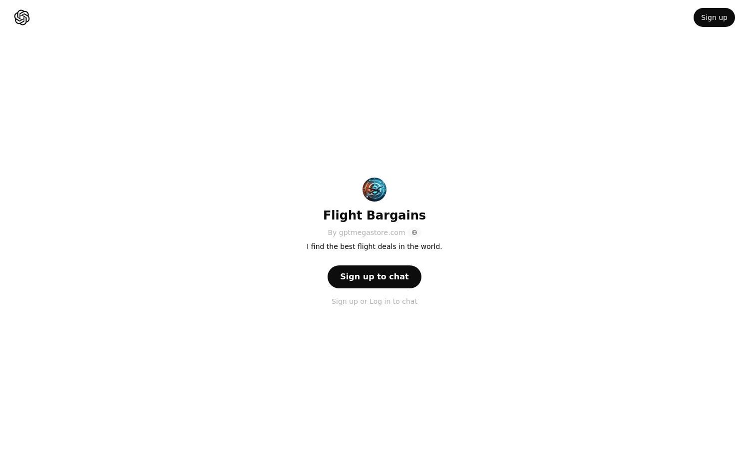 ChatGPT - Flight Bargains Website