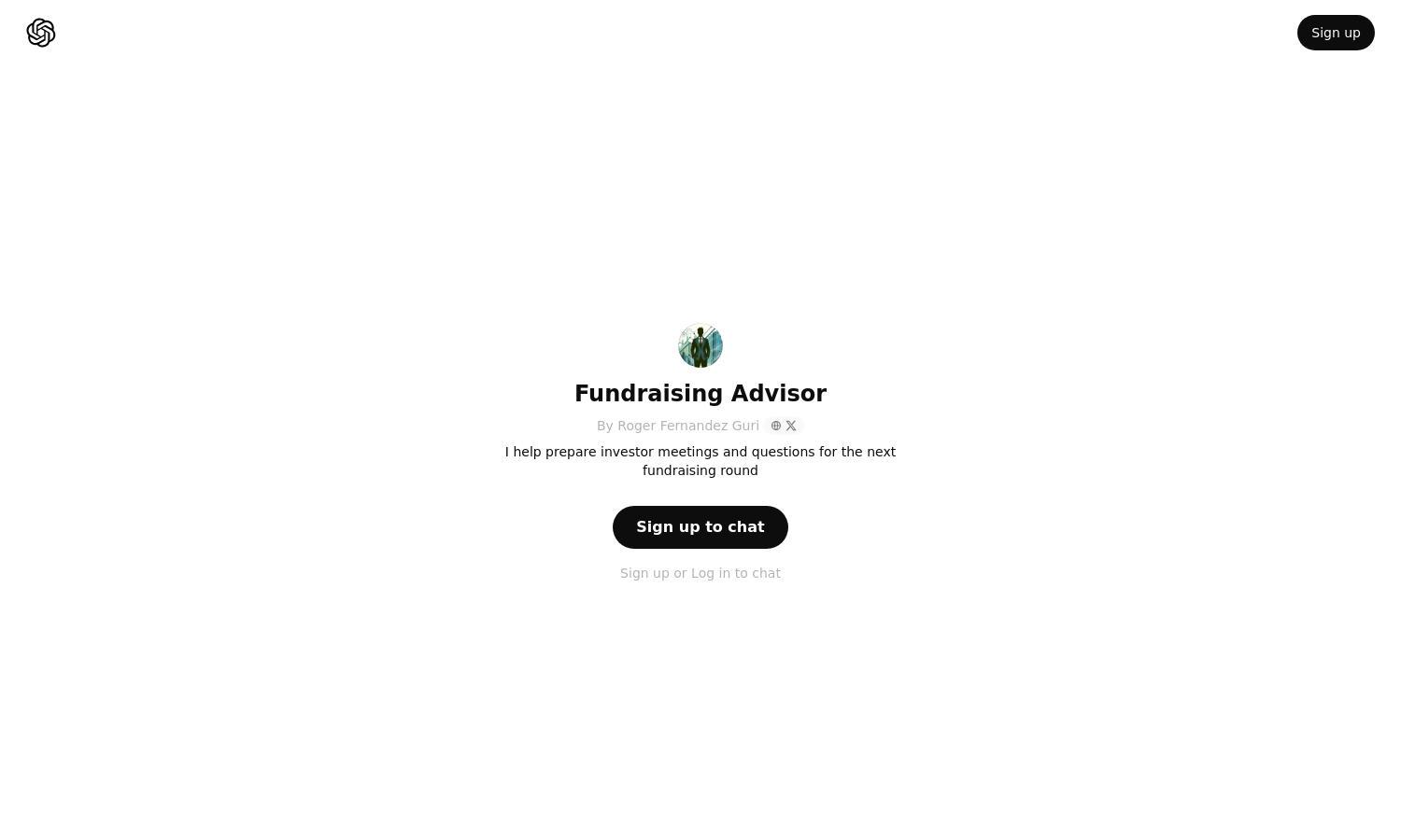 ChatGPT - Fundraising Advisor Website