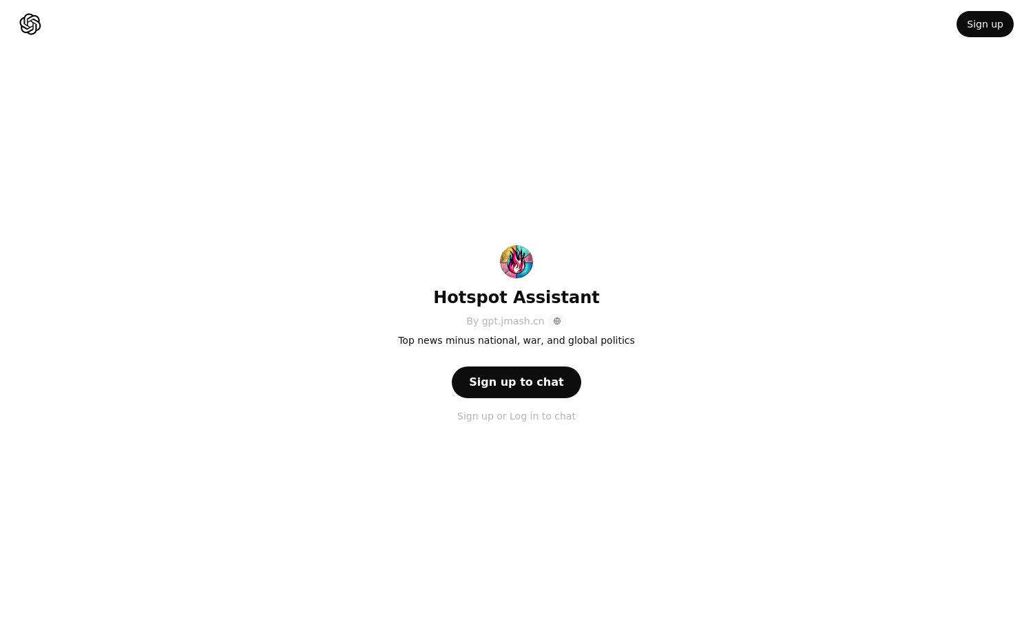 ChatGPT - Hotspot Assistant Website