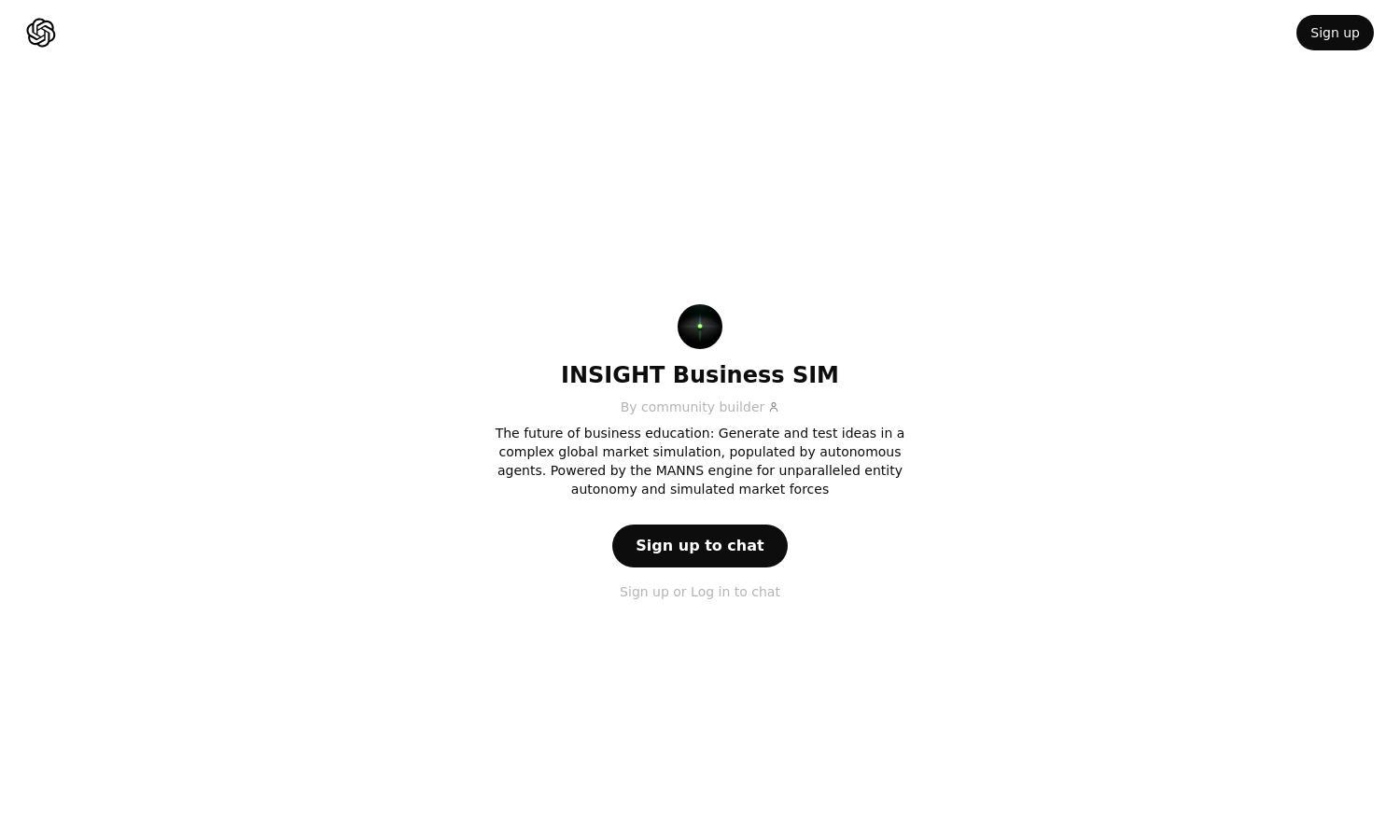 ChatGPT - INSIGHT Business SIM Website