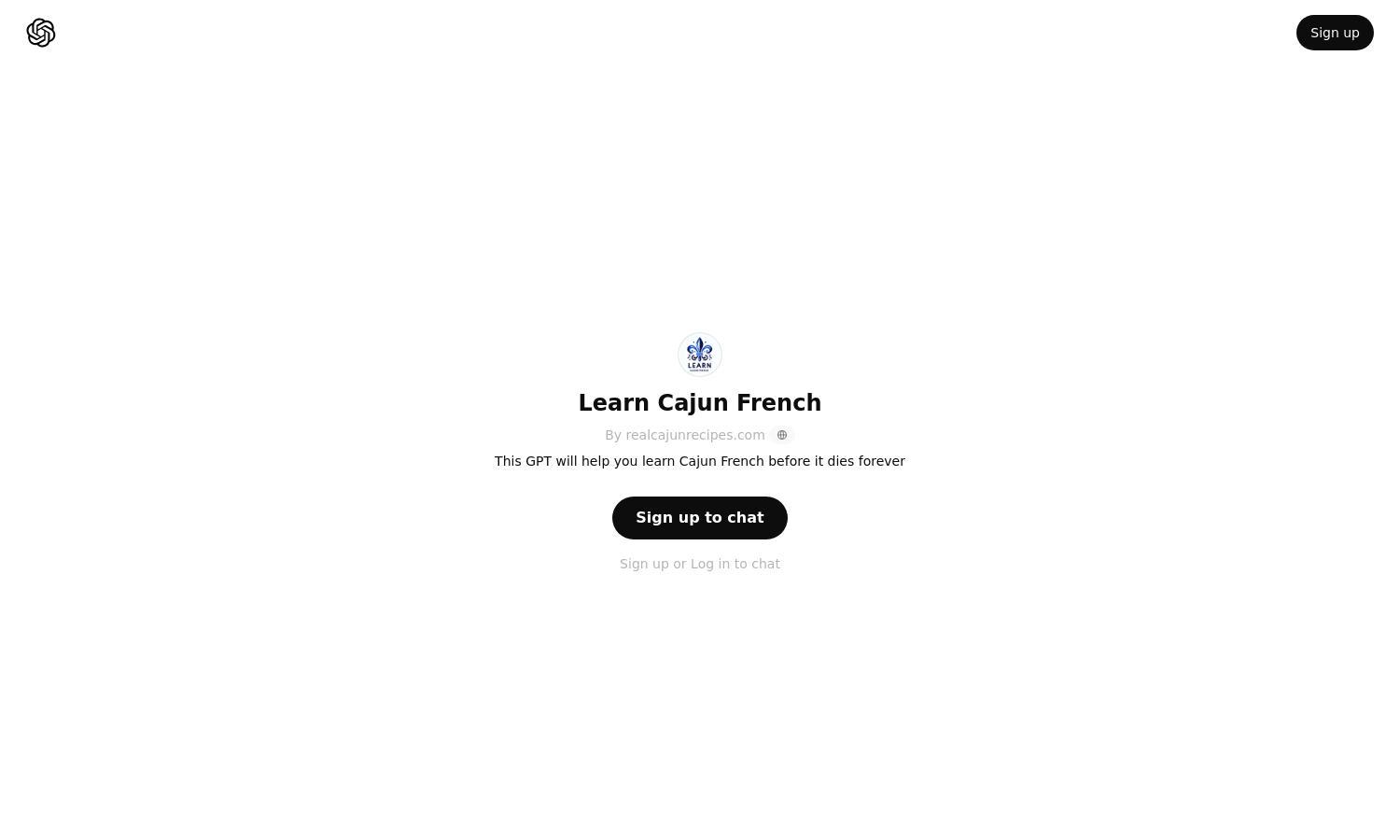 ChatGPT - Learn Cajun French Website