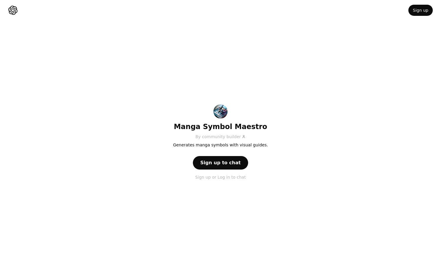 ChatGPT - Manga Symbol Maestro Website